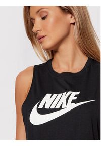 Nike Top Sportswear Futura New CW2206 Czarny Regular Fit. Kolor: czarny. Materiał: bawełna
