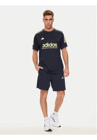 Adidas - adidas T-Shirt Tiro IW5960 Granatowy Regular Fit. Kolor: niebieski. Materiał: syntetyk