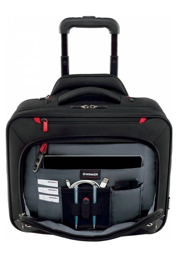 Walizka Wenger Transfer 16'' czarny. Kolor: czarny. Styl: casual