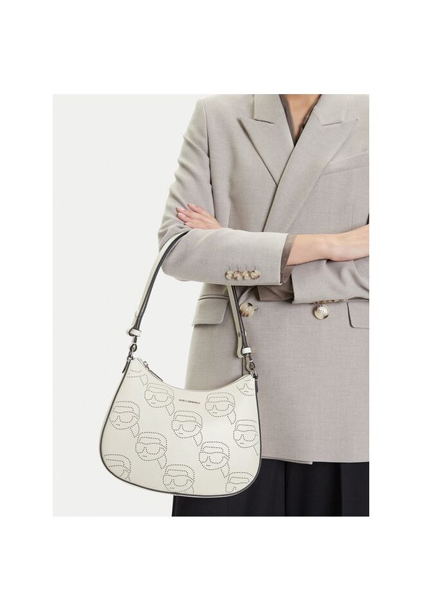 Karl Lagerfeld - Torebka KARL LAGERFELD. Kolor: kremowy