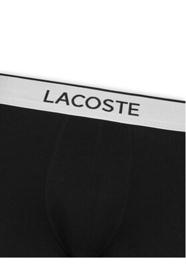 Lacoste Komplet bokserek 5H9002 Czarny. Kolor: czarny. Materiał: bawełna
