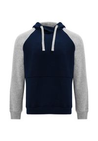 ROLY - Dwukolorowa Bluza Z Kapturem Badet Dla Dorosłych Unisex. Typ kołnierza: kaptur. Kolor: szary, niebieski, wielokolorowy