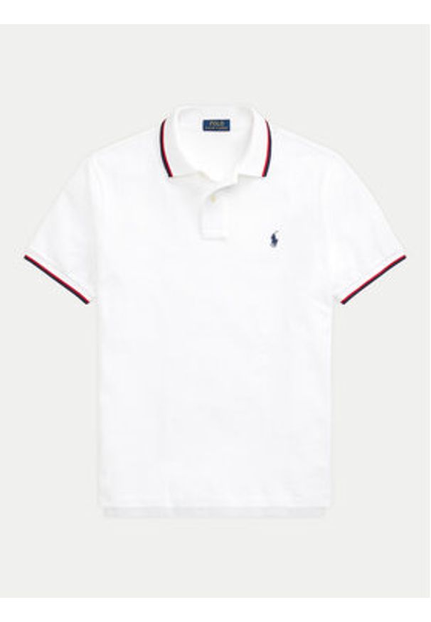 Polo Ralph Lauren Polo Classics 710842621002 Biały Slim Fit. Typ kołnierza: polo. Kolor: biały. Materiał: bawełna