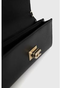 Furla kopertówka skórzana 1927 kolor czarny. Kolor: czarny. Materiał: skórzane. Rodzaj torebki: na ramię #4