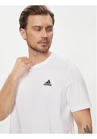 Adidas - adidas T-Shirt Essentials Single Jersey Embroidered Small Logo T-Shirt IC9286 Biały Regular Fit. Kolor: biały. Materiał: bawełna #5