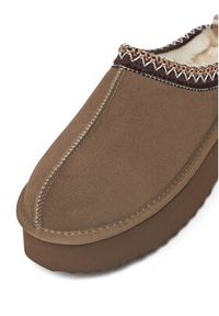 DeeZee Śniegowce 0B780P-P Khaki. Kolor: brązowy. Materiał: zamsz, skóra