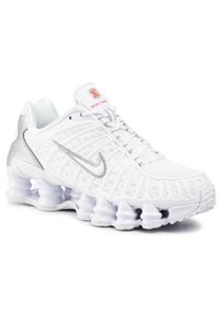 Nike Sneakersy Shox Tl AR3566 100 Biały. Kolor: biały. Materiał: materiał