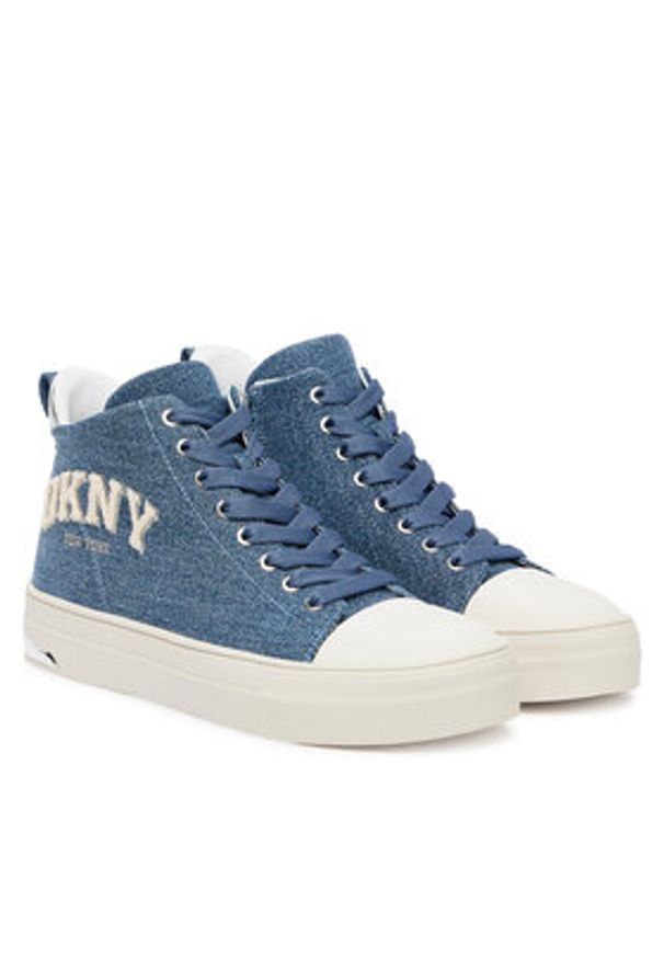 DKNY Trampki Yaser K3566923 Granatowy. Kolor: niebieski. Materiał: materiał