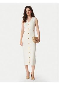 MICHAEL Michael Kors Sukienka dzianinowa MT683J25ZV Kremowy Slim Fit. Kolor: kremowy. Materiał: syntetyk #2