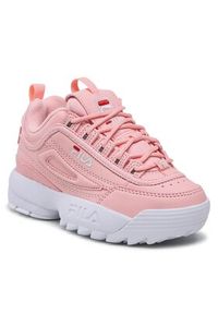 Fila Sneakersy Disruptor Kids 1010567.40035 Różowy. Kolor: różowy. Materiał: skóra