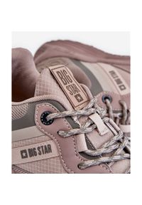 Big-Star - Męskie Lekkie Sneakersy Memory Foam System Big Star LL174151 Beżowe beżowy. Zapięcie: sznurówki. Kolor: beżowy. Materiał: materiał, skóra #11