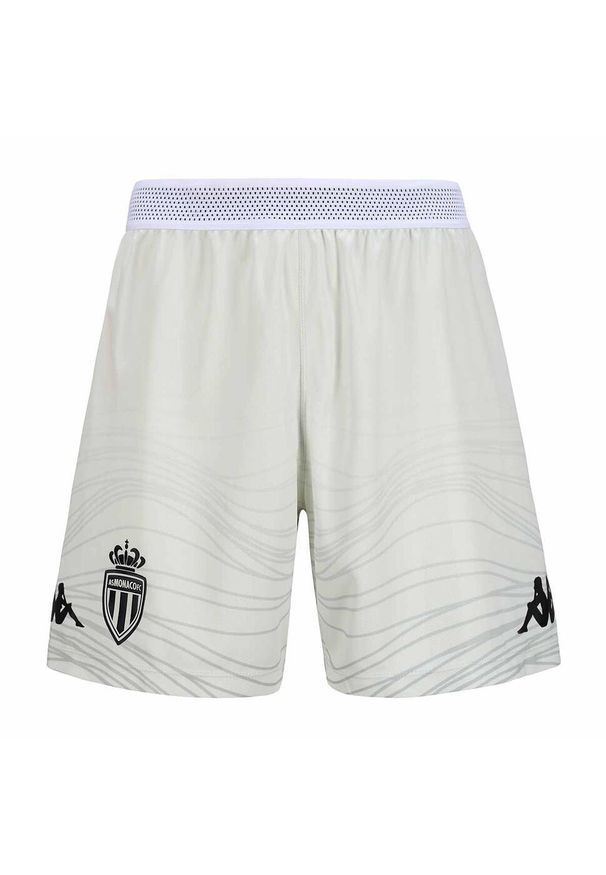 Kappa - Szorty AS Monaco Kombat Ryder Pro 2024/25. Kolor: szary. Sport: piłka nożna