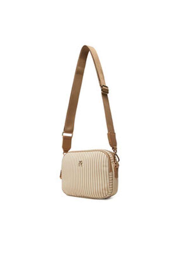 TOMMY HILFIGER - Tommy Hilfiger Torebka Poppy Summer Camera Bag AW0AW17231 Beżowy. Kolor: beżowy