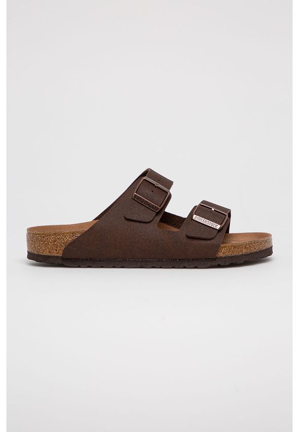 Birkenstock - Klapki Arizona BF. Kolor: brązowy. Materiał: materiał, syntetyk, skóra ekologiczna, guma, nubuk. Wzór: gładki