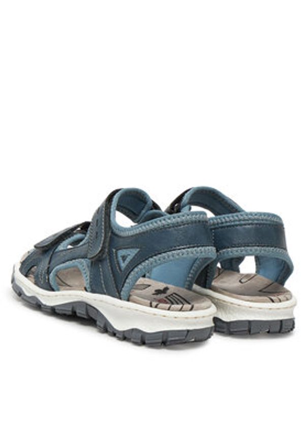 Rieker Sandały CEO-68866-12 Niebieski. Kolor: niebieski. Materiał: materiał