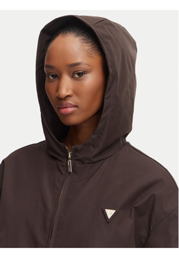 Guess Kurtka przejściowa V6YL11 W2871 Beżowy ciemny Regular Fit. Kolor: beżowy. Materiał: syntetyk
