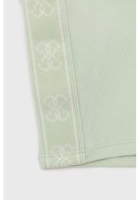 Guess top dziecięcy kolor zielony. Kolor: zielony. Materiał: materiał, dzianina, włókno. Długość rękawa: na ramiączkach #3