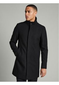 Matinique Płaszcz wełniany Harvey 30203845 Czarny Regular Fit. Kolor: czarny. Materiał: wełna, syntetyk