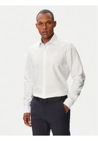 Karl Lagerfeld - KARL LAGERFELD Koszula 605192 561784 Biały Modern Fit. Typ kołnierza: dekolt w karo. Kolor: biały. Materiał: bawełna #1