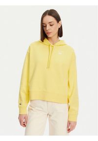 Lacoste Bluza SF2649 Żółty Relaxed Fit. Kolor: żółty. Materiał: bawełna