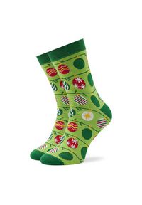 Rainbow Socks Zestaw 3 par wysokich skarpet unisex Xmas Balls Zielony. Kolor: zielony. Materiał: materiał, bawełna #5