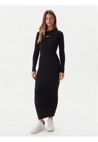 Guess Sukienka dzianinowa V5BK02 Z3JD2 Czarny Slim Fit. Kolor: czarny. Materiał: syntetyk