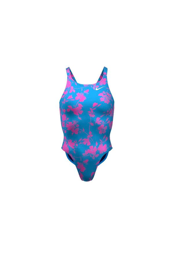 Nike Swim - Strój pływacki jednoczęściowy damski Nike Hydrastrong Fastback. Kolor: niebieski