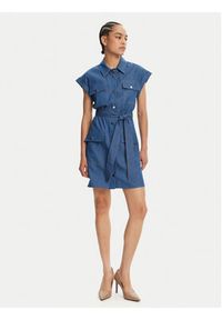 Liu Jo Sukienka jeansowa WA5509 D4695 Niebieski Regular Fit. Kolor: niebieski. Materiał: bawełna #3