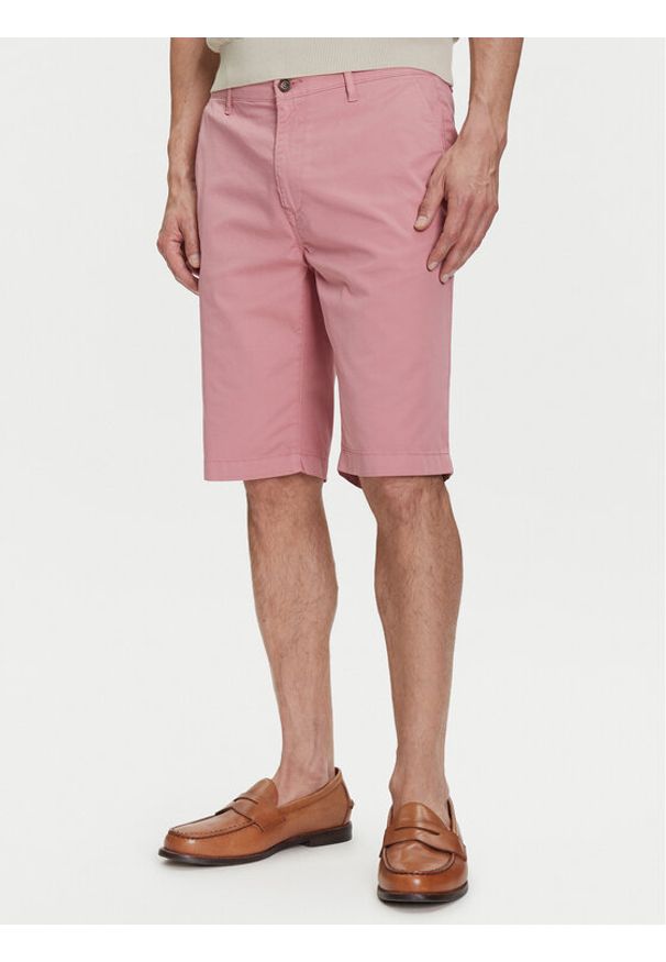 Baldessarini Szorty materiałowe B1 16939.2402 Różowy Slim Fit. Kolor: różowy. Materiał: bawełna