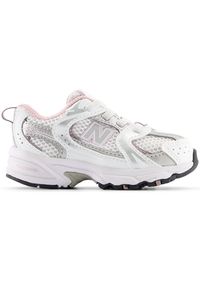Buty niemowlęce New Balance IZ530GK – białe. Kolor: biały. Materiał: syntetyk, materiał, guma. Szerokość cholewki: normalna #1