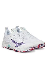 Mizuno Buty halowe Wave Momentum 3 V1GC2312 Biały. Kolor: biały. Materiał: materiał. Model: Mizuno Wave #4