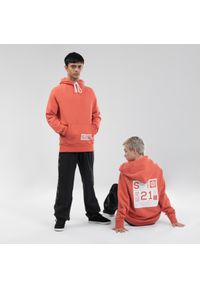 STAREVER - Bluza z kapturem do tańca Starever. Typ kołnierza: kaptur. Kolor: czerwony, pomarańczowy, wielokolorowy. Materiał: bawełna, elastan, poliester, materiał. Sport: taniec