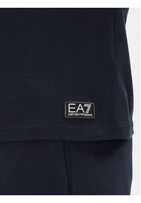 EA7 Emporio Armani T-Shirt 7M000138 AF10375 UB102 Granatowy Regular Fit. Kolor: niebieski. Materiał: bawełna #5