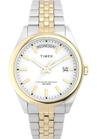 Zegarek Timex Zegarek Timex TW2V68500 Srebrny Damski Datownik. Kolor: srebrny #1