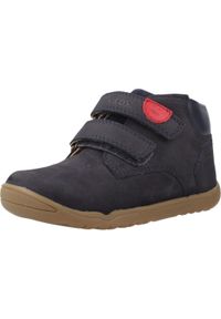 Geox - Buty GEOX B MACCHIA BOY Niebieski. Kolor: niebieski. Materiał: skóra. Sport: turystyka piesza