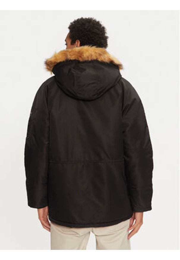 Guess Parka M4BL22 WG932 Czarny Regular Fit. Kolor: czarny. Materiał: syntetyk