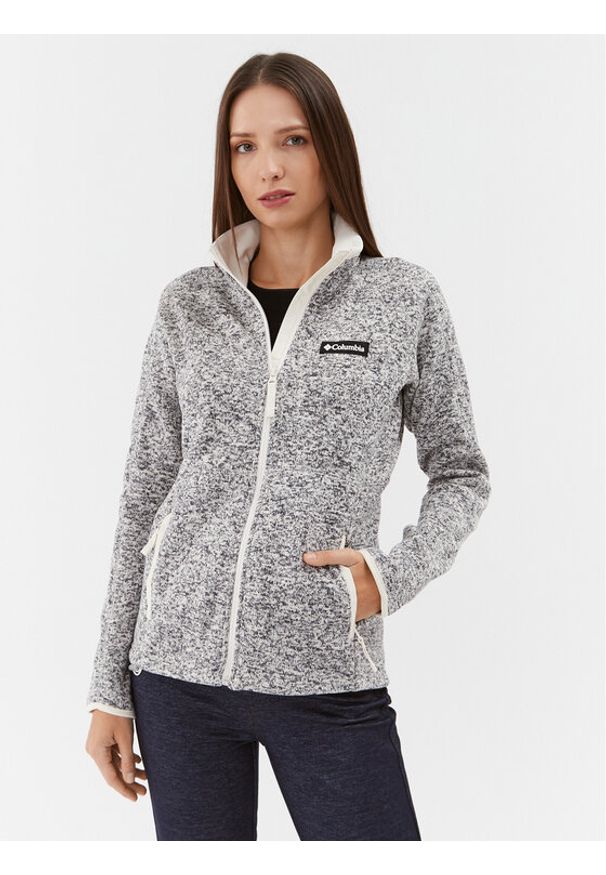 columbia - Columbia Polar W Sweater Weather™ Full Zip Szary Regular Fit. Kolor: szary. Materiał: polar, syntetyk