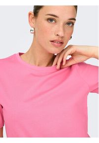 only - ONLY T-Shirt Freja 15367970 Różowy Regular Fit. Kolor: różowy. Materiał: bawełna #7