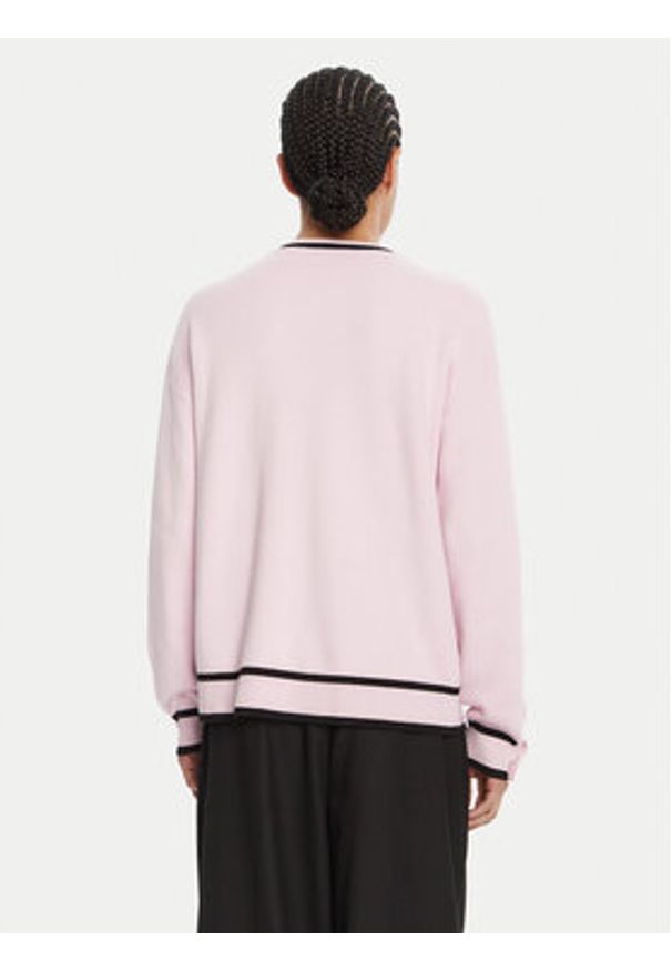 Liu Jo Sport Sweter TF5229 MS59L Różowy Regular Fit. Kolor: różowy. Materiał: syntetyk. Styl: sportowy