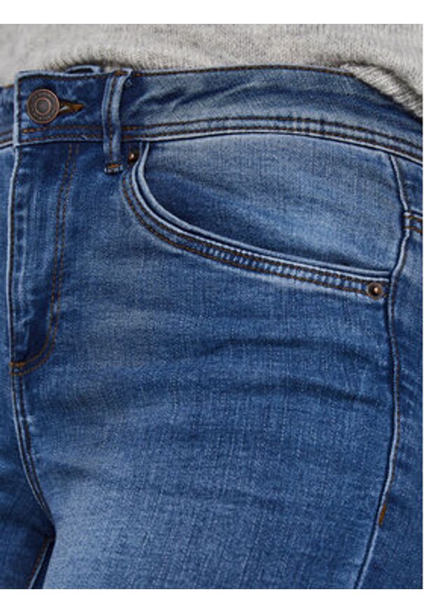 Vero Moda Jeansy Tanya 10222531 Granatowy Skinny Fit. Kolor: niebieski