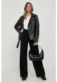 TOMMY HILFIGER - Tommy Hilfiger longsleeve damski kolor beżowy. Kolor: beżowy. Materiał: materiał, dzianina, prążkowany. Długość rękawa: długi rękaw. Długość: długie. Wzór: aplikacja #5