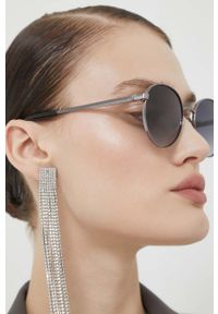 Guess okulary przeciwsłoneczne kolor szary. Kształt: okrągłe. Kolor: szary #4