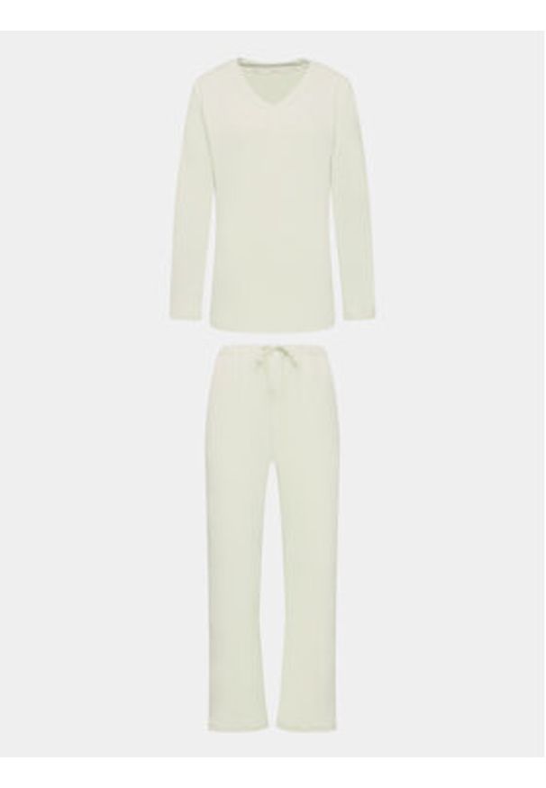 SELMARK - Selmark Piżama Polar Soft P6273 Zielony Regular Fit. Kolor: zielony. Materiał: syntetyk