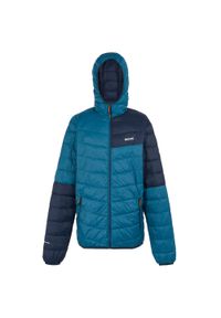 Regatta - Męska Kurtka Hillpack III Hooded Active Padded Jacket. Kolor: niebieski. Materiał: puch. Sport: turystyka piesza