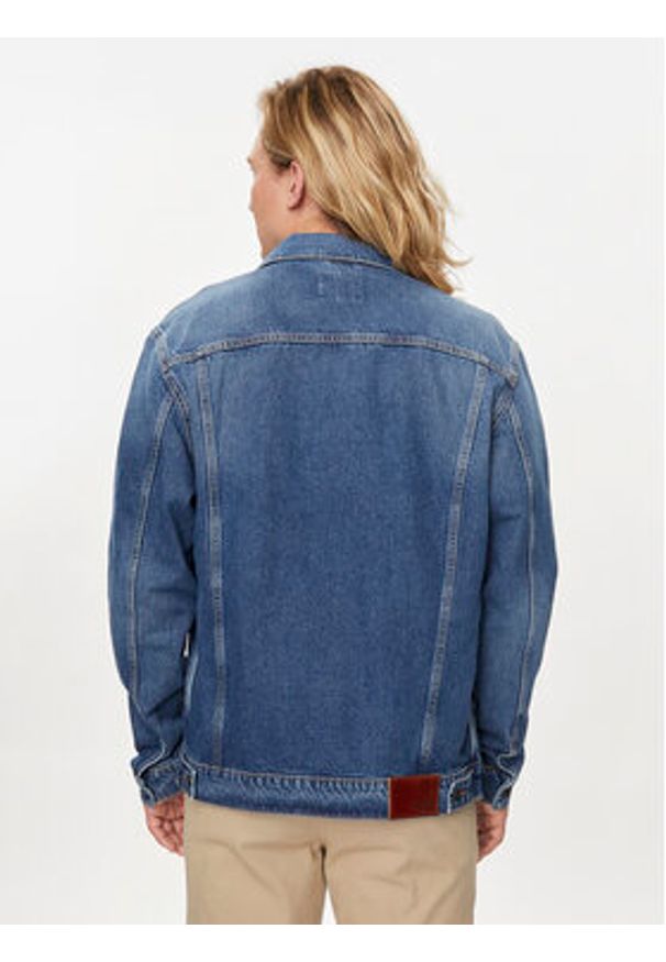 Pepe Jeans Kurtka jeansowa Pinners PM402715 Niebieski Regular Fit. Kolor: niebieski. Materiał: bawełna