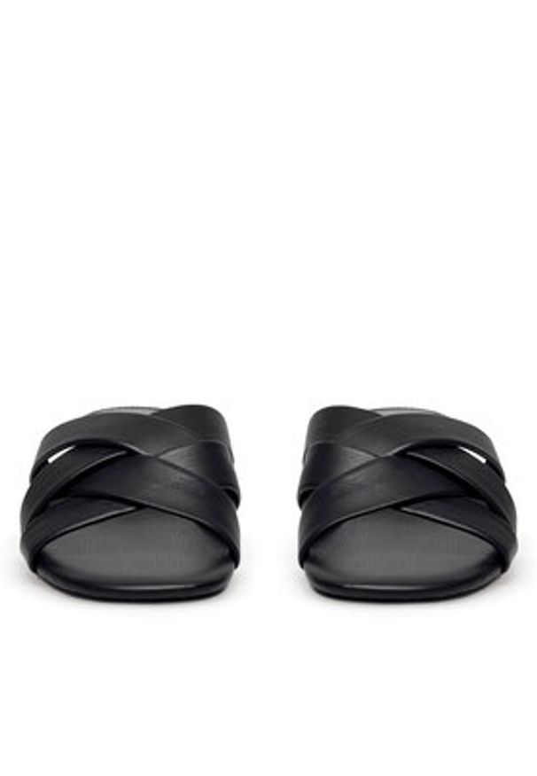 Nine West Klapki JF2220-1 Czarny. Kolor: czarny. Materiał: syntetyk