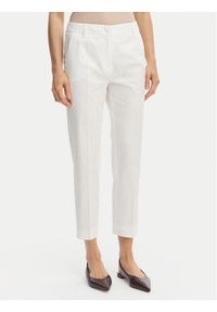 Weekend Max Mara Spodnie materiałowe Cecco 2615131082 Biały Regular Fit. Kolor: biały. Materiał: bawełna #1
