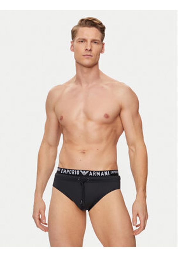 Emporio Armani Underwear Kąpielówki 211734 4R404 00020 Czarny. Kolor: czarny. Materiał: syntetyk
