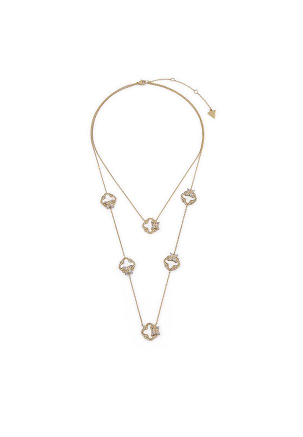 Guess Naszyjnik JUBN05 581JW Złoty. Materiał: metalowe. Kolor: złoty