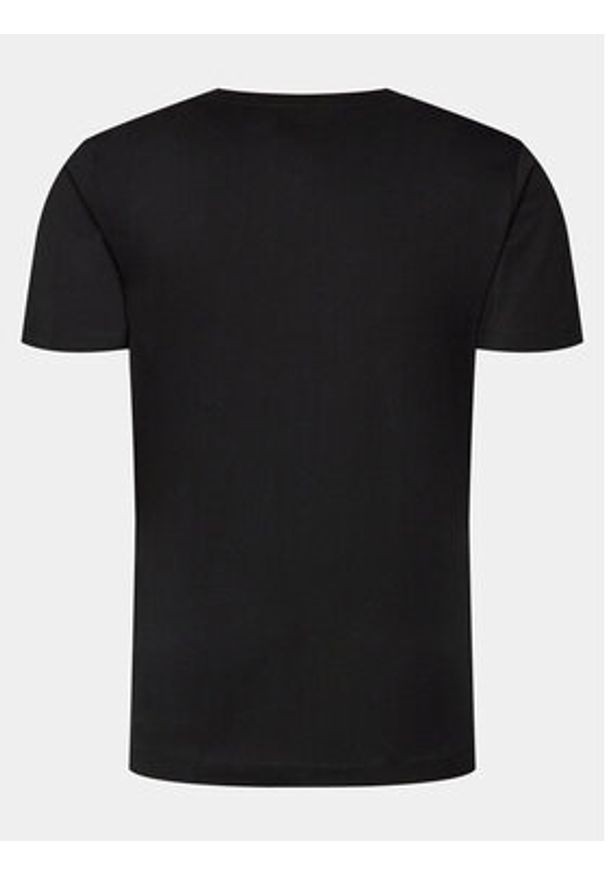 Richmond X T-Shirt Rached UMP24031TS Czarny Regular Fit. Kolor: czarny. Materiał: bawełna